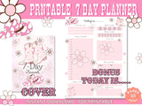 Pink Cowboy Boots Planner - 7-Day Planner in Western Theme - Printable Cute Planning Gift for Teens Coastal Cowgirl Download Aesthetic