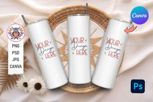 20Oz Tumbler Mockup Canva PLR MRR Digital Products from Grit Ground