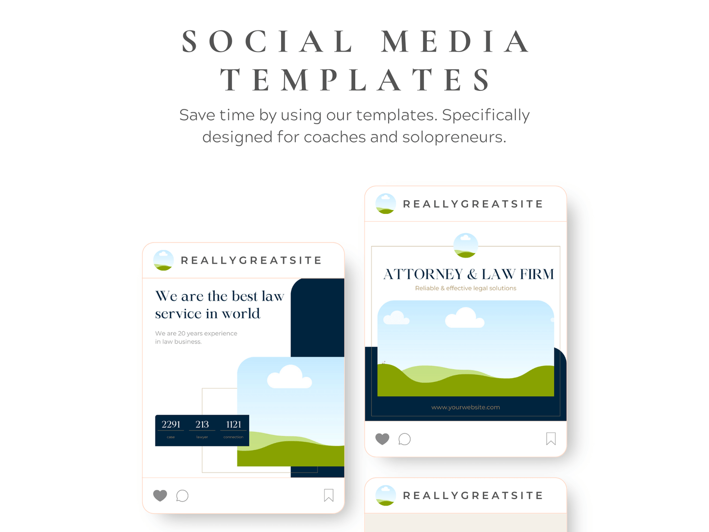 Law Canva Instagram Post Template PLR MRR Digital Products from Grit Ground