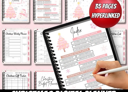 FREE Christmas Digital Planner Holiday Gift Tracker Budget Planner Christmas Wish List