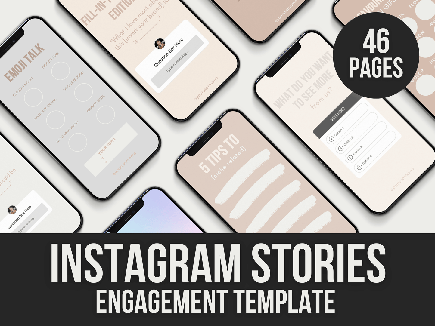 Instagram-Stories-Engagement-Template PLR MRR Digital Products from Grit Ground