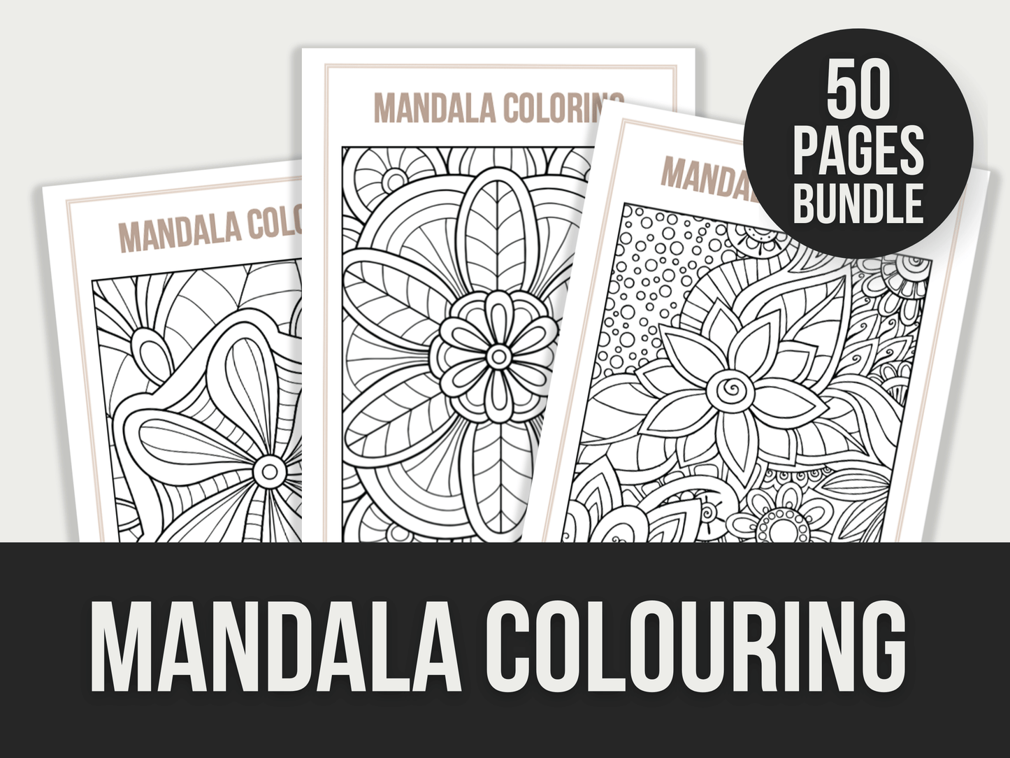 Mandala-Colouring PLR MRR Digital Products from Grit Ground