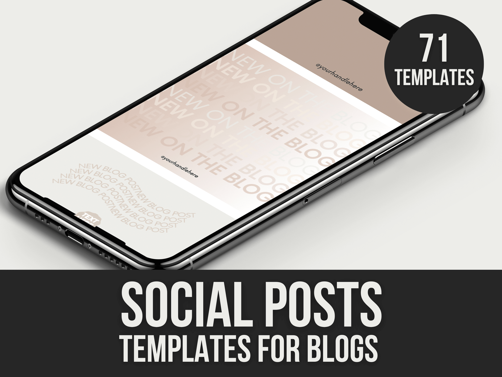 Social-Posts-Templates-For-Blogs PLR MRR Digital Products from Grit Ground