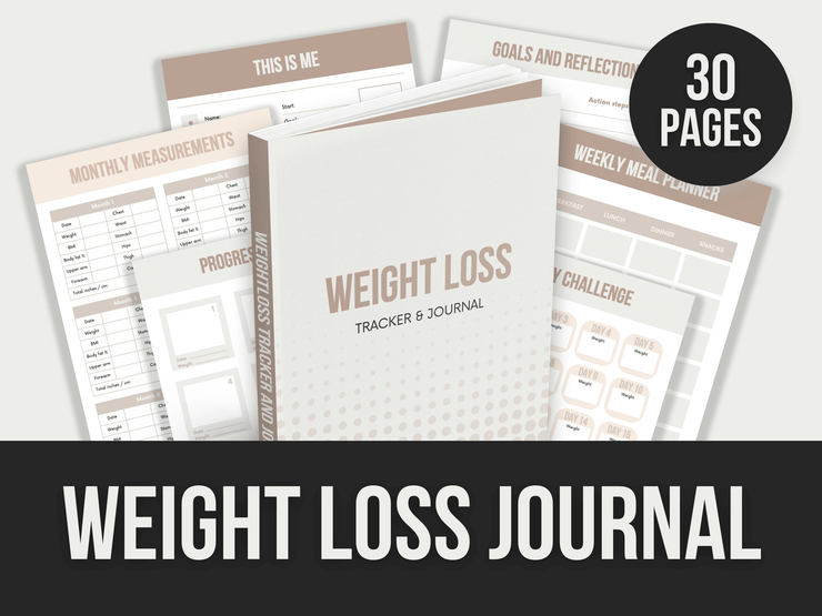 Weight-Loss-Journal PLR MRR Digital Products from Grit Ground