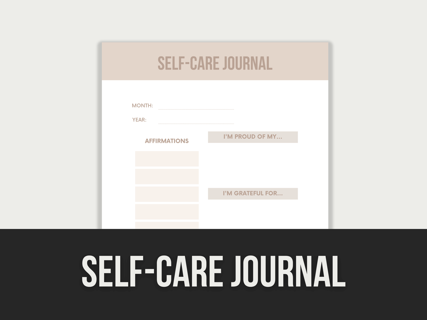 Self-Care-Journal PLR MRR Digital Products from Grit Ground