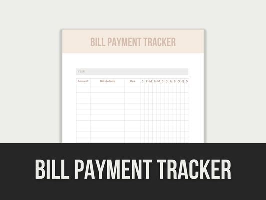 Bill-Payment-Tracker PLR MRR Digital Products from Grit Ground