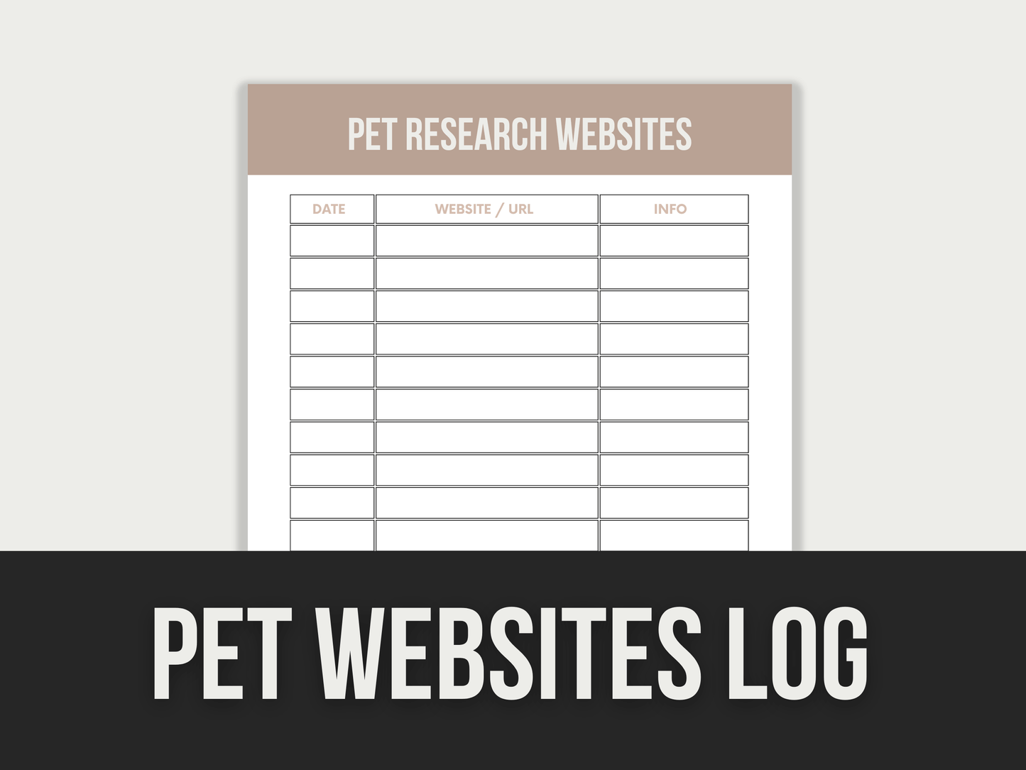 Pet-Websites-Log PLR MRR Digital Products from Grit Ground