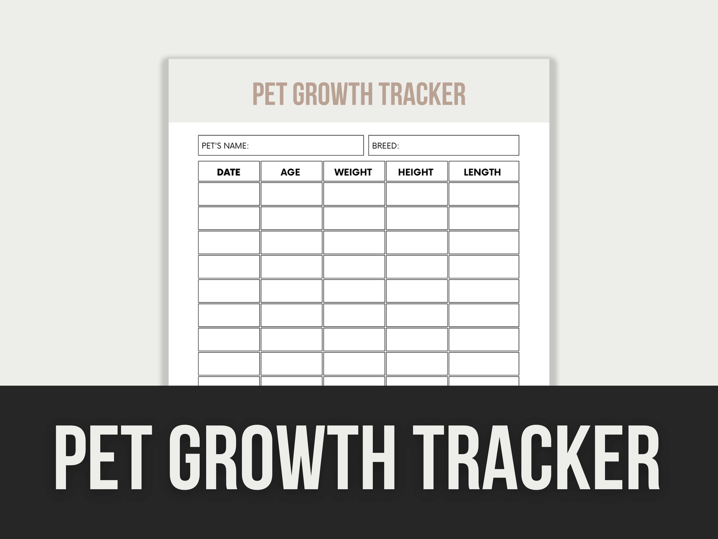 Pet-Growth-Tracker PLR MRR Digital Products from Grit Ground