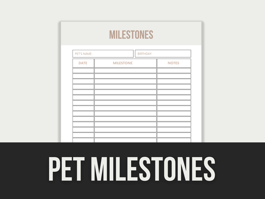 Pet-Milestones PLR MRR Digital Products from Grit Ground