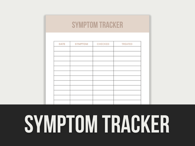 Symptom-Tracker PLR MRR Digital Products from Grit Ground