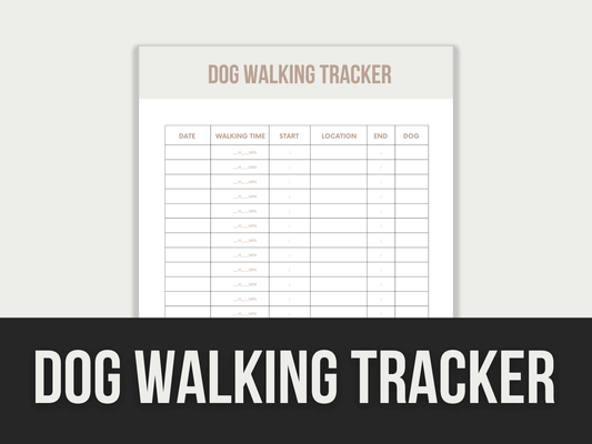 Dog-Walking-Tracker PLR MRR Digital Products from Grit Ground