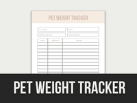 Pet-Weight-Tracker PLR MRR Digital Products from Grit Ground