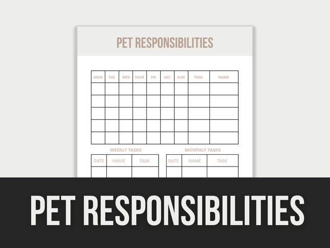 Pet-Responsibilities PLR MRR Digital Products from Grit Ground