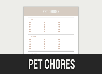 Pet-Chores PLR MRR Digital Products from Grit Ground