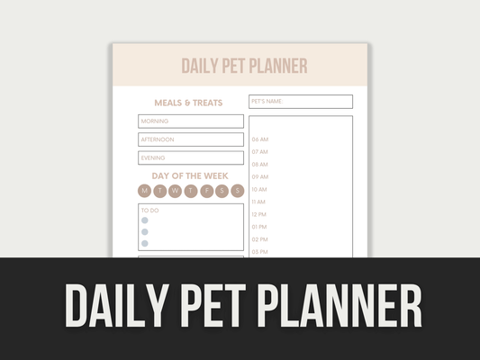 Daily-Pet-Planner PLR MRR Digital Products from Grit Ground