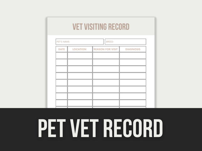 Pet-Vet-Record PLR MRR Digital Products from Grit Ground