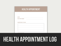 Health-Appointment-Log PLR MRR Digital Products from Grit Ground