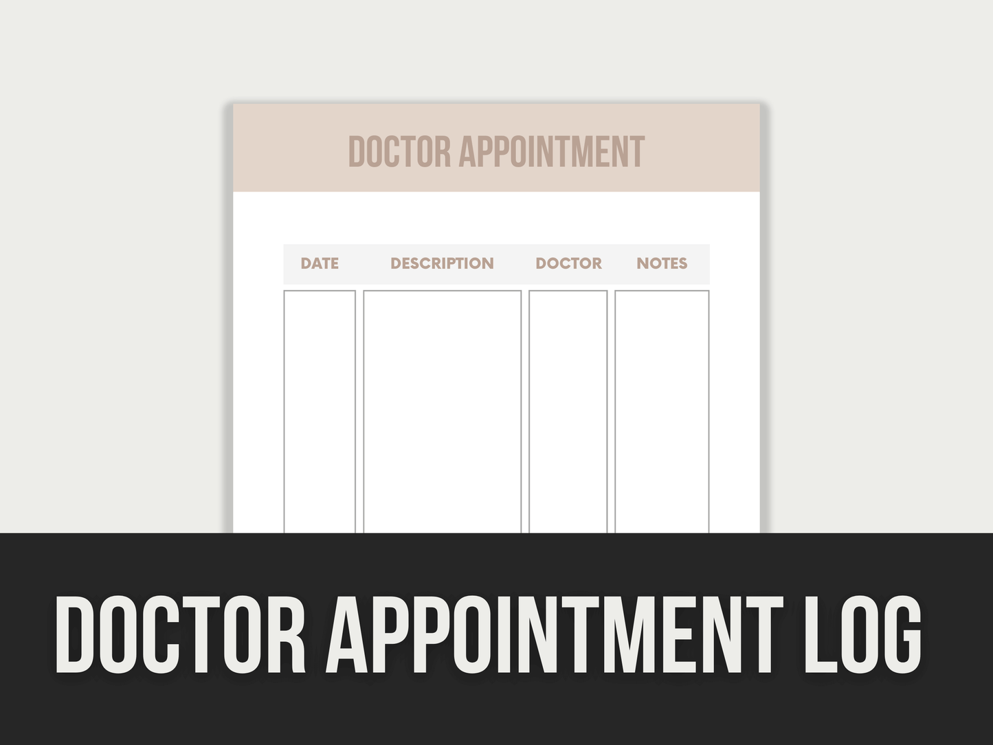 Doctor-Appointment-Log PLR MRR Digital Products from Grit Ground