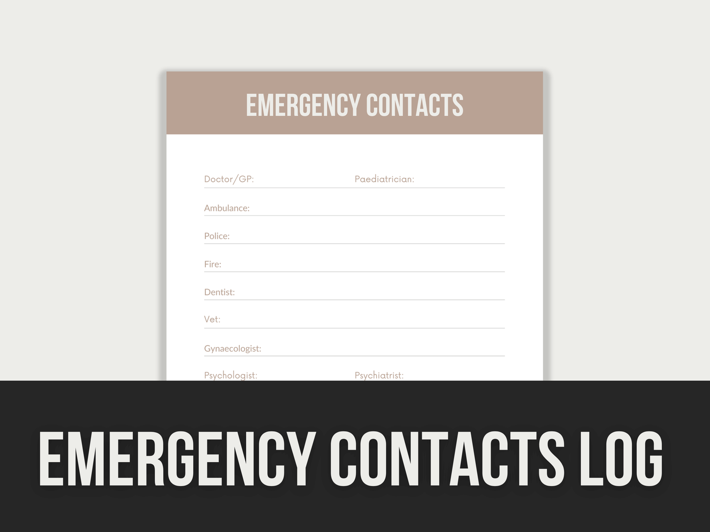 Emergency-Contacts-Log PLR MRR Digital Products from Grit Ground