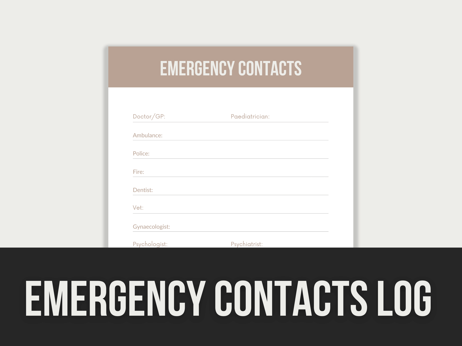 Emergency-Contacts-Log PLR MRR Digital Products from Grit Ground