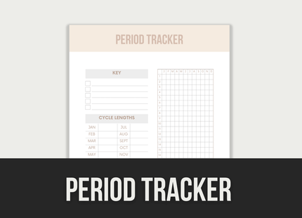 Period-Tracker PLR MRR Digital Products from Grit Ground