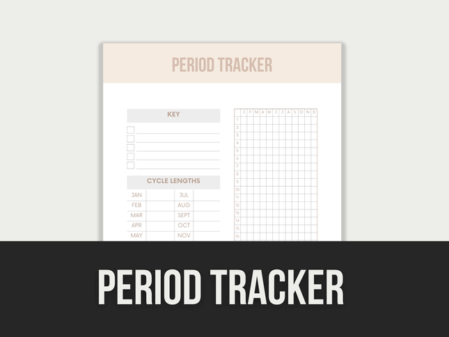 Period-Tracker PLR MRR Digital Products from Grit Ground