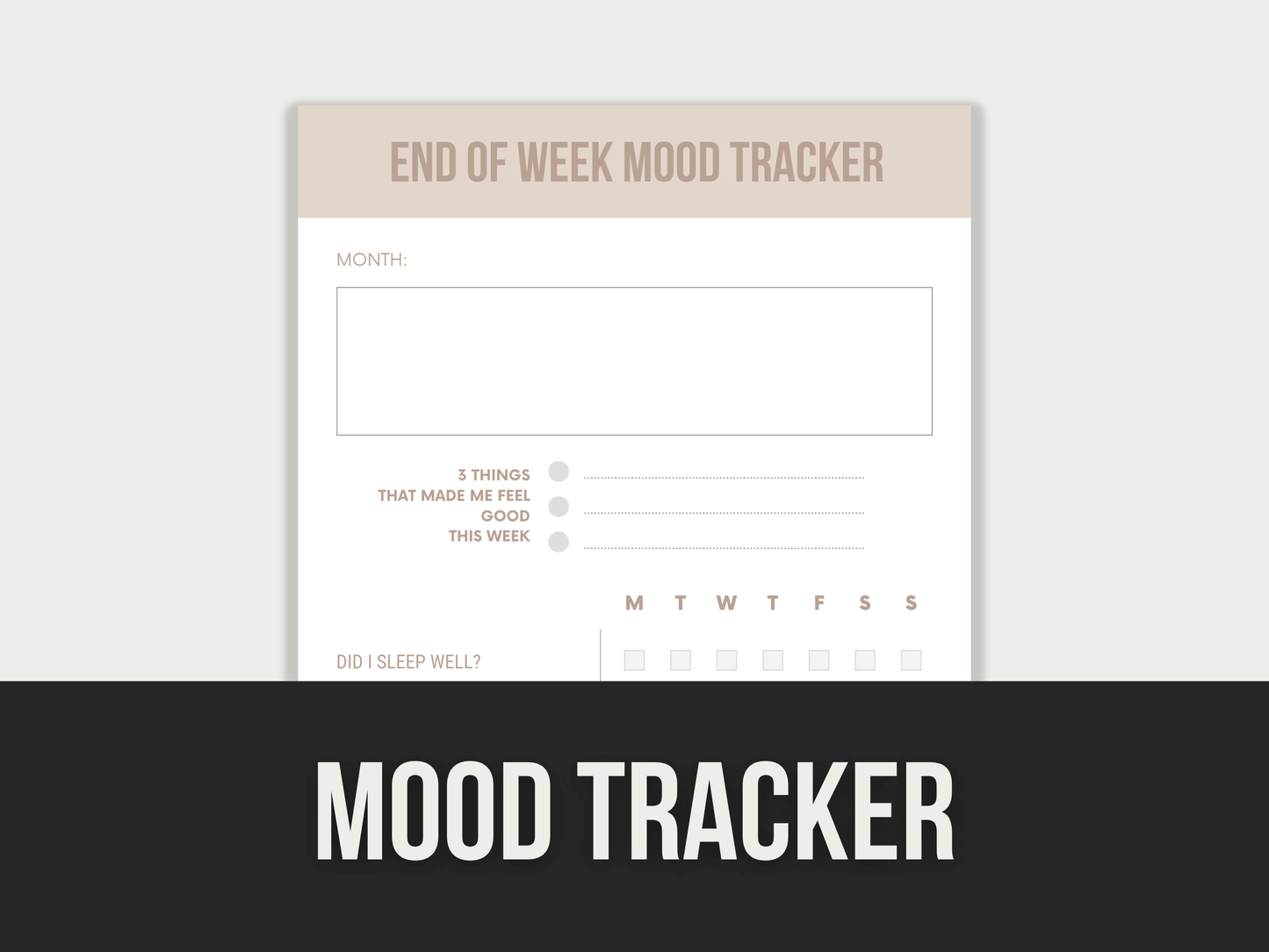 Mood-Tracker PLR MRR Digital Products from Grit Ground