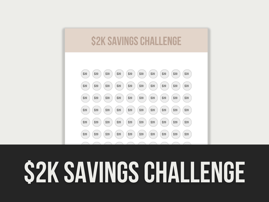 2K-Savings-Challenge PLR MRR Digital Products from Grit Ground