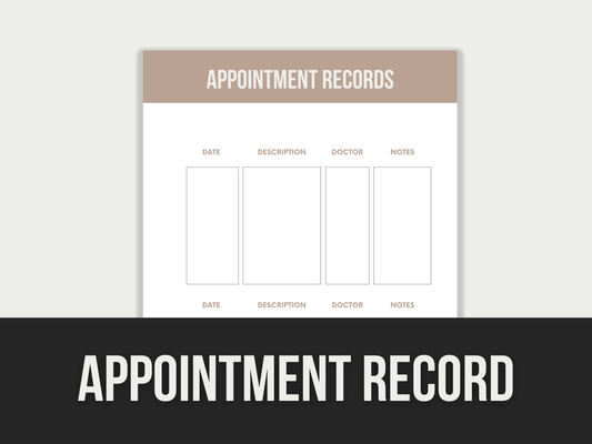 Appointment-Records PLR MRR Digital Products from Grit Ground