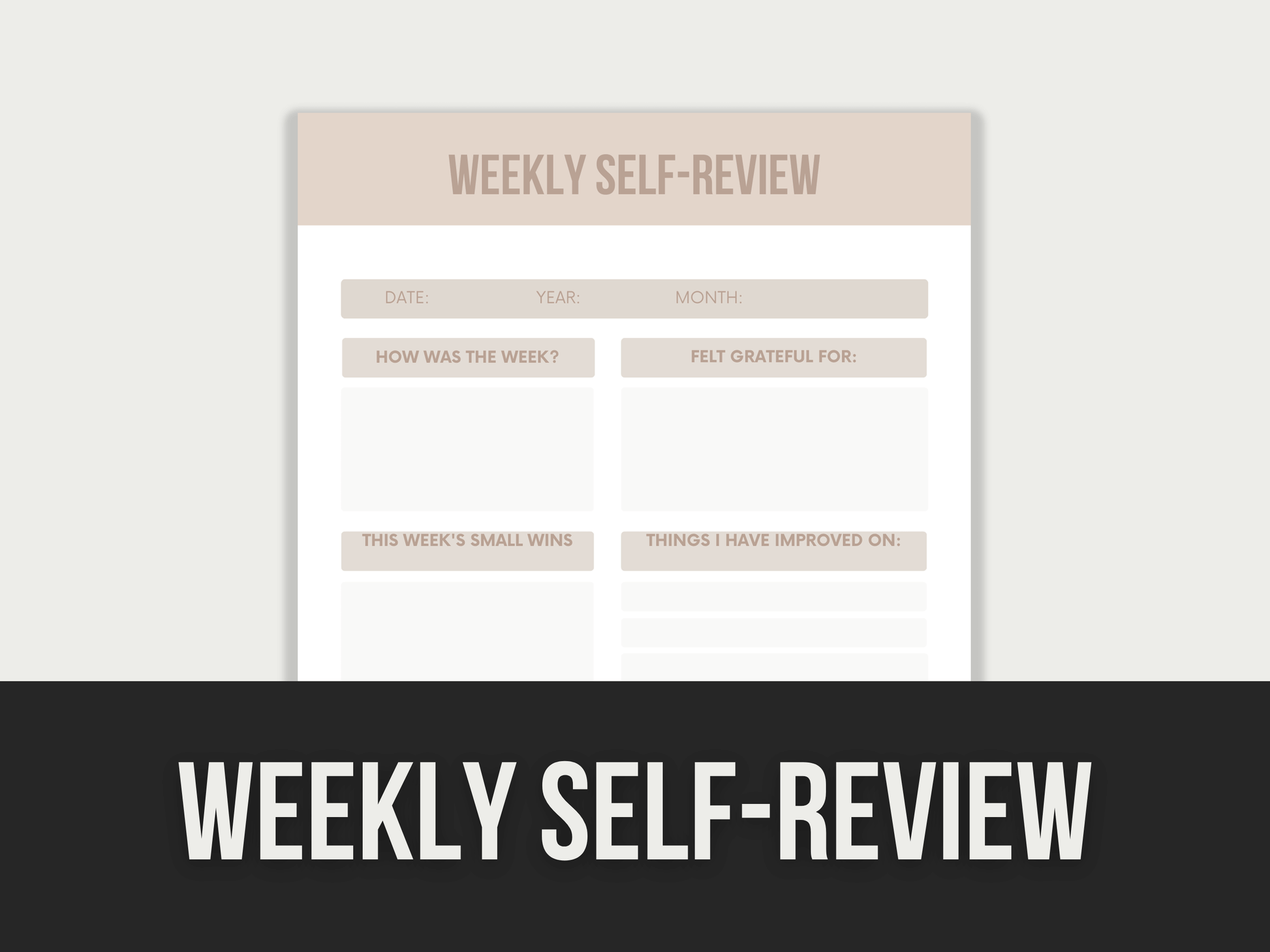 Weekly-Self-Review PLR MRR Digital Products from Grit Ground