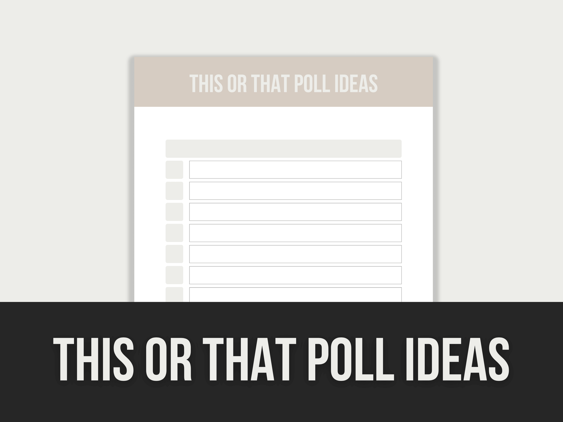 This-Or-That-Poll-Ideas PLR MRR Digital Products from Grit Ground