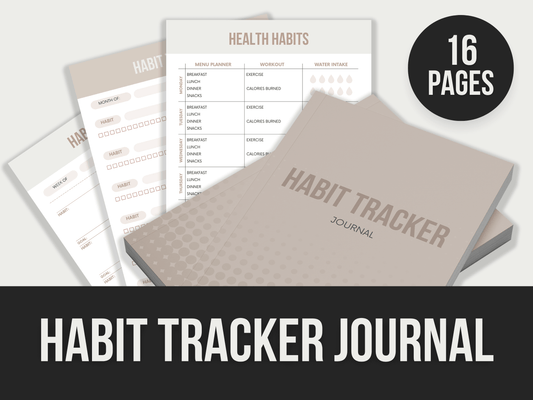 Habit-Tracker-Journal PLR MRR Digital Products from Grit Ground