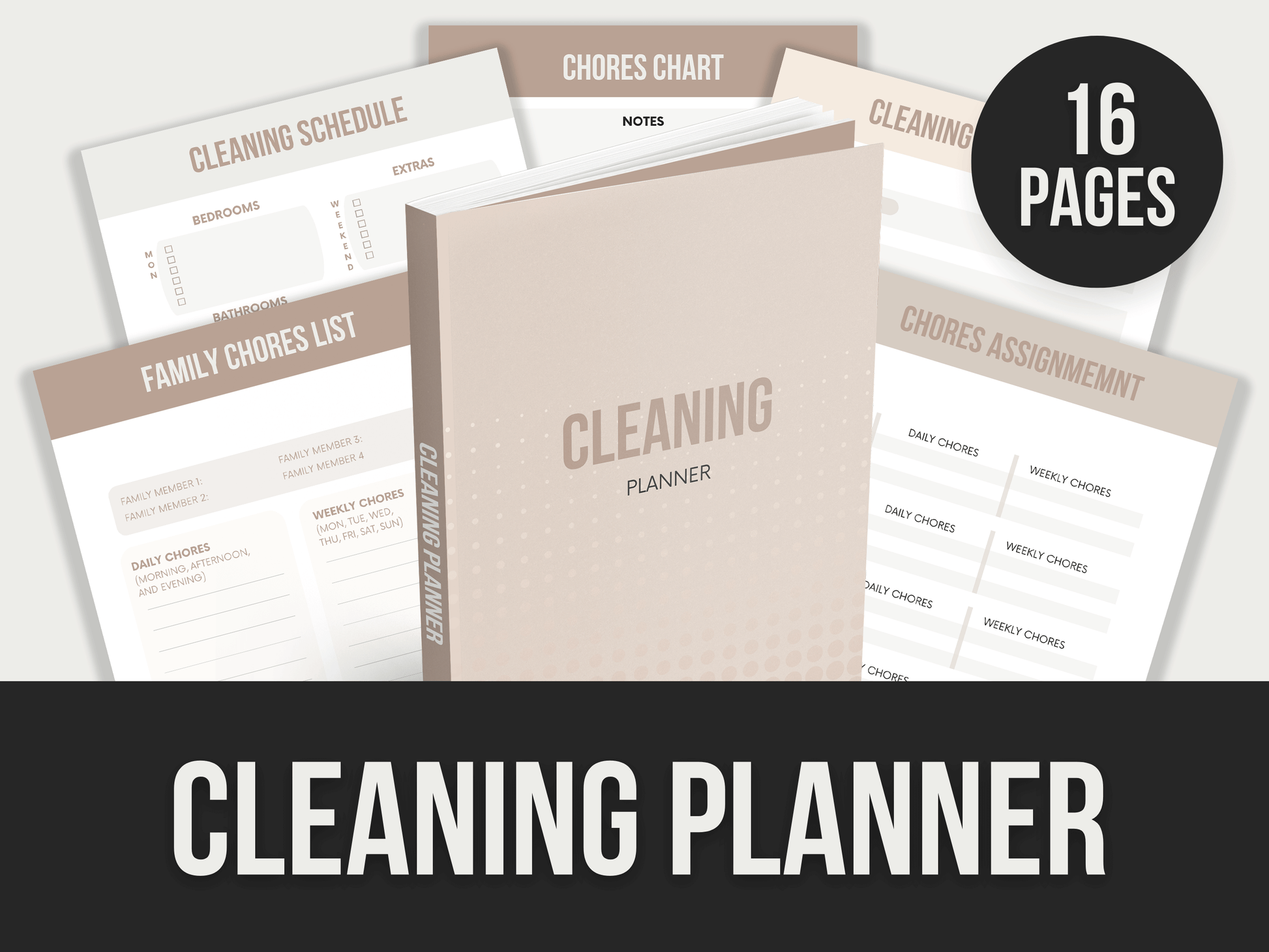 Cleaning-Planner PLR MRR Digital Products from Grit Ground