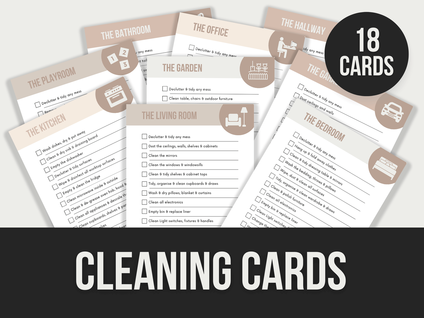 Cleaning-Cards PLR MRR Digital Products from Grit Ground