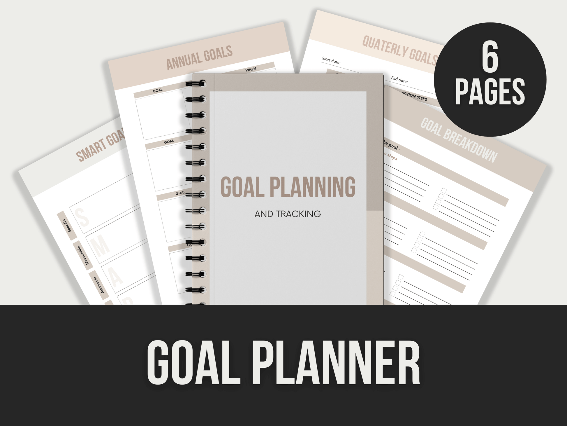 Goal-Planner PLR MRR Digital Products from Grit Ground