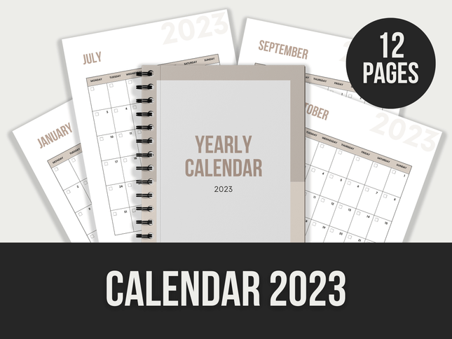 Calendar-2023 PLR MRR Digital Products from Grit Ground