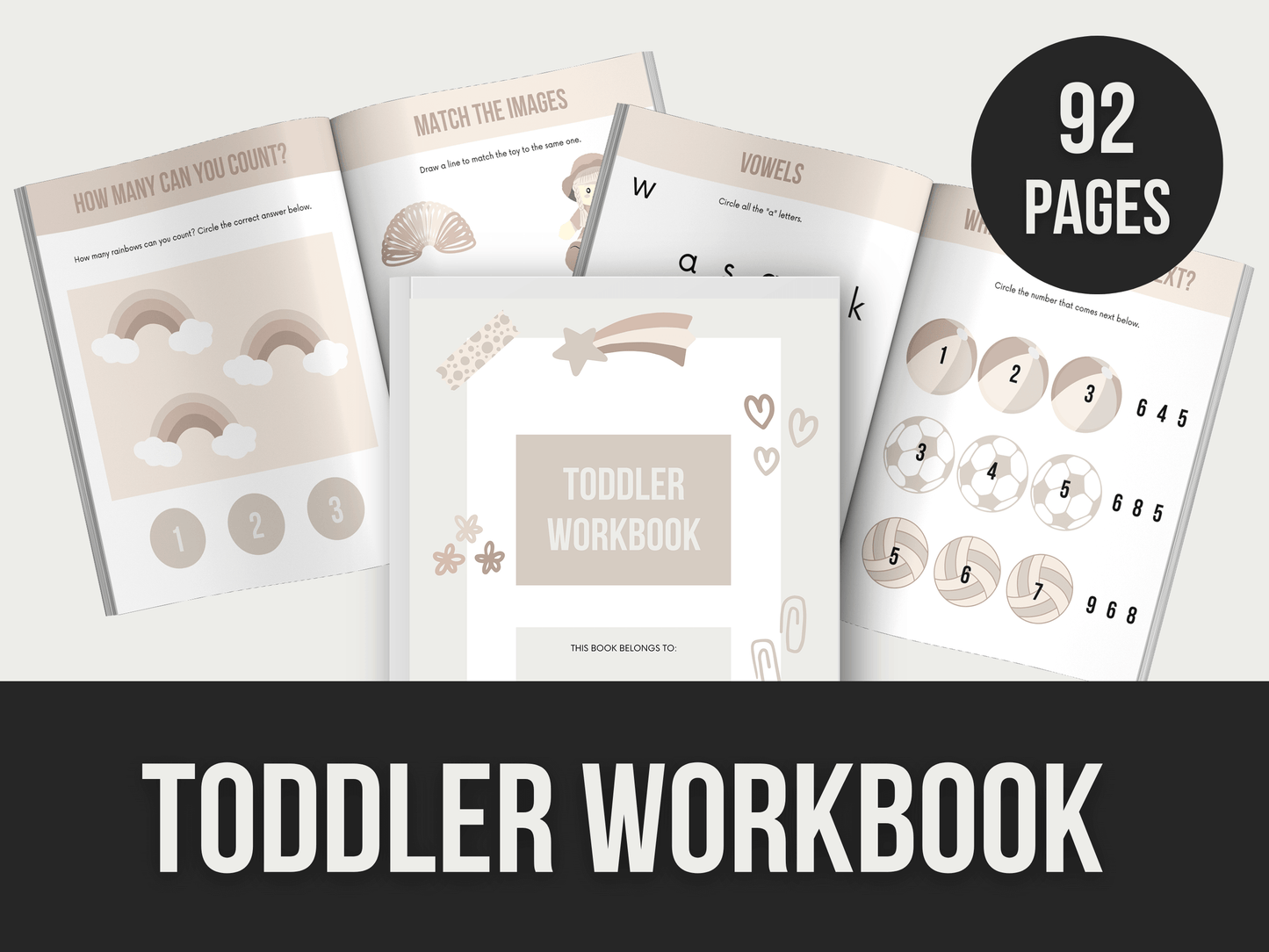 Toddler-Workbook PLR MRR Digital Products from Grit Ground