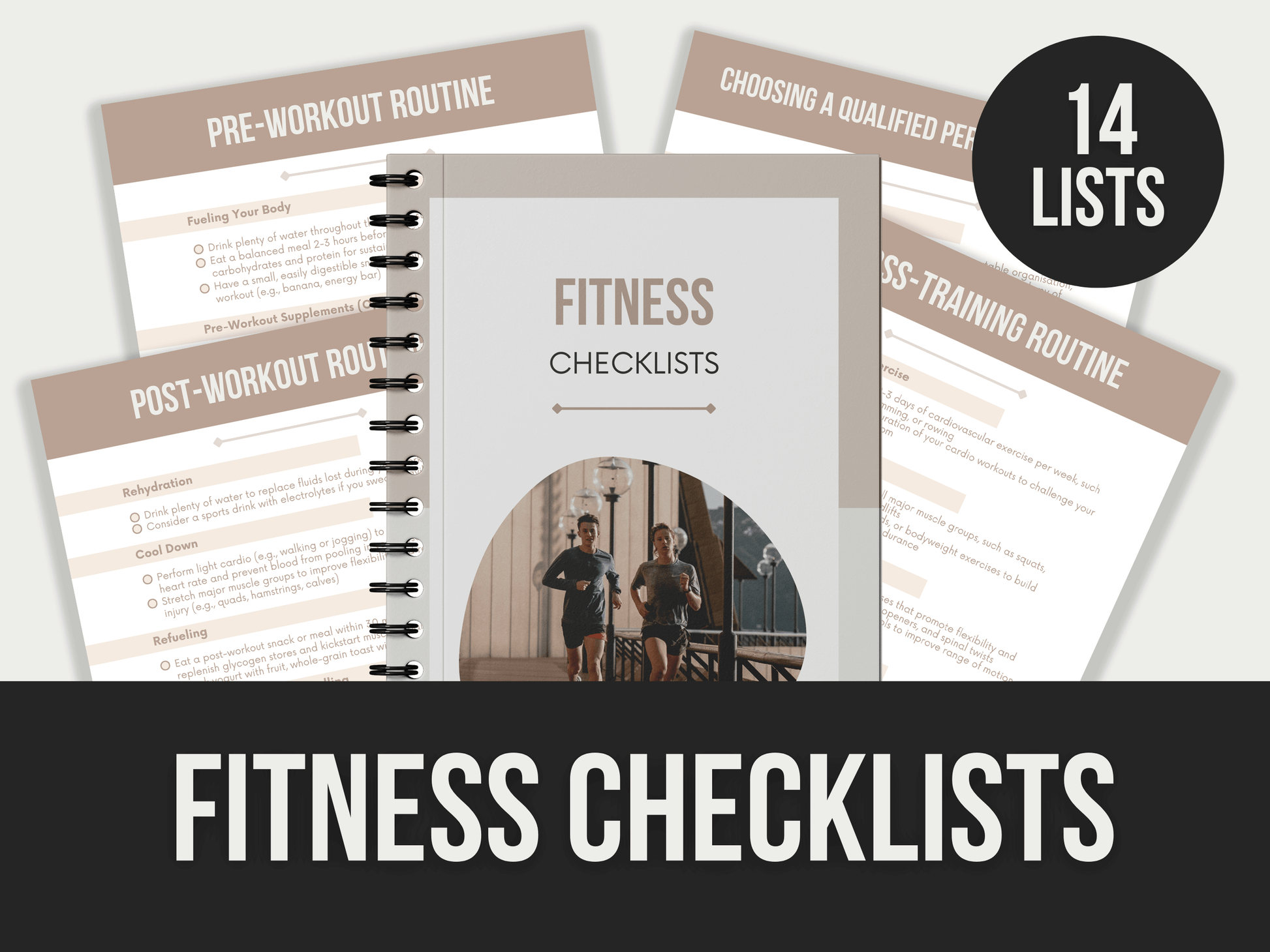 Fitness-Checklists PLR MRR Digital Products from Grit Ground