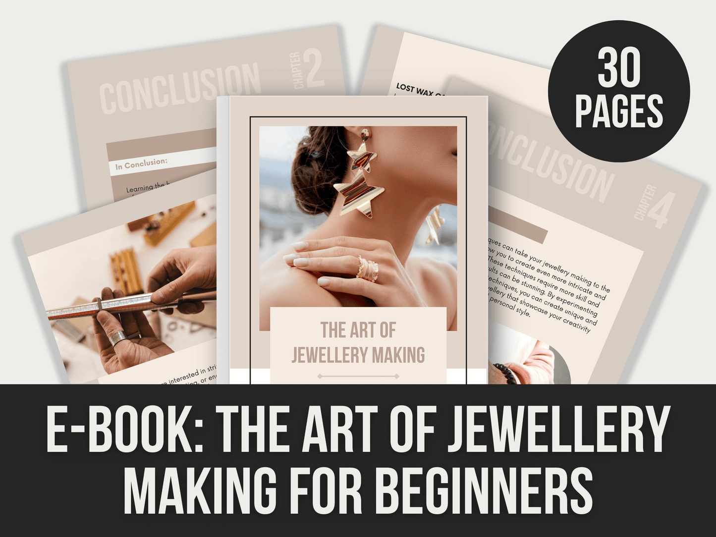 E-Book The Art Of Jewelry Making For Beginners PLR MRR Digital Products from Grit Ground