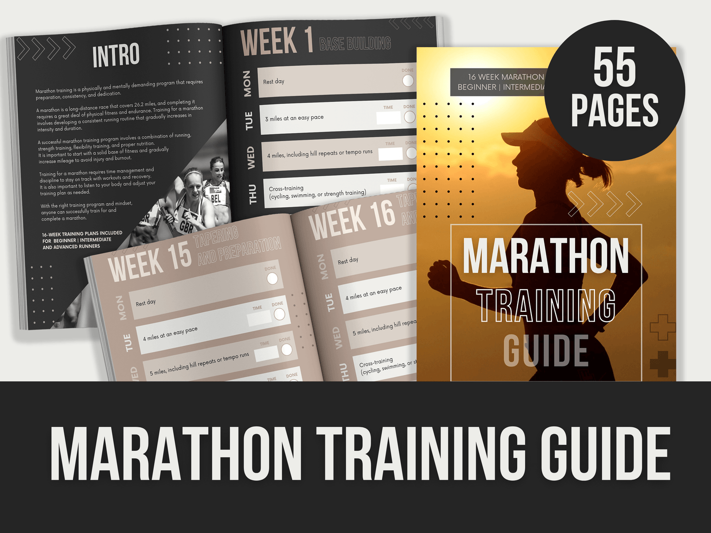 Marathon-Training-Guide PLR MRR Digital Products from Grit Ground