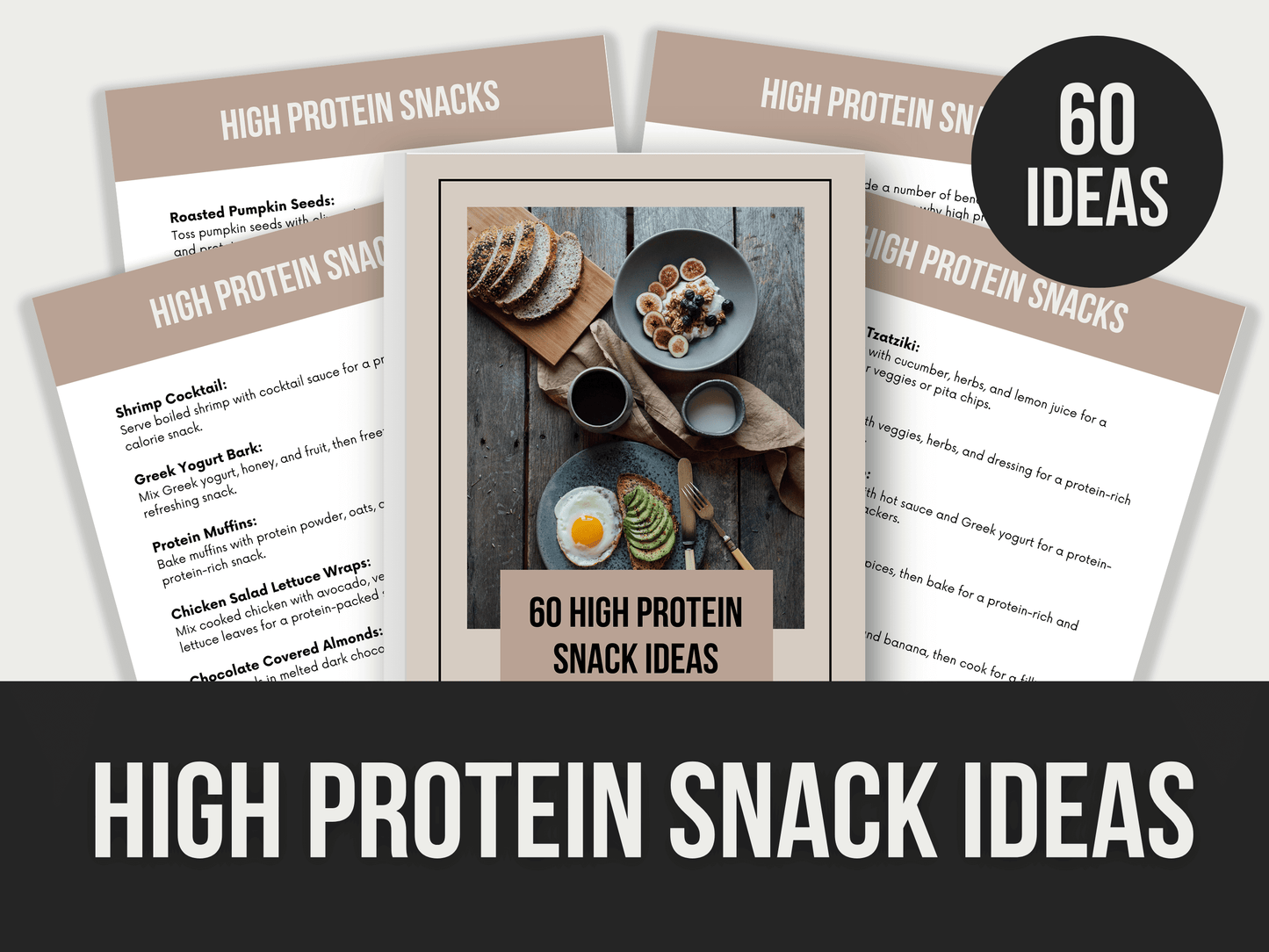 High-Protein-Snack-Ideas PLR MRR Digital Products from Grit Ground