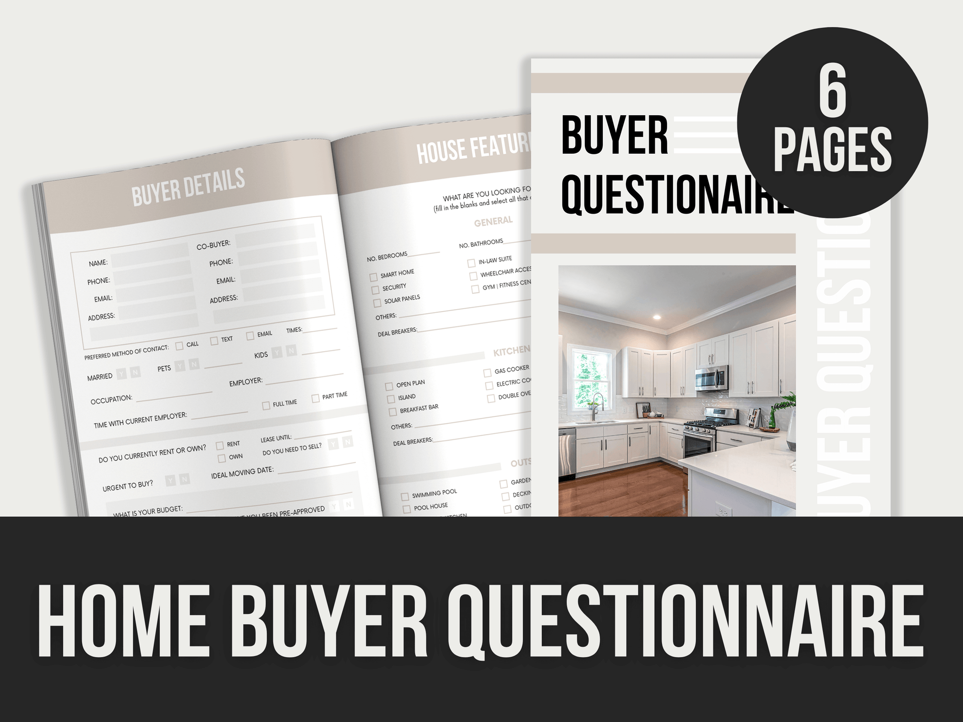 Home-Buyer-Questionnaire PLR MRR Digital Products from Grit Ground