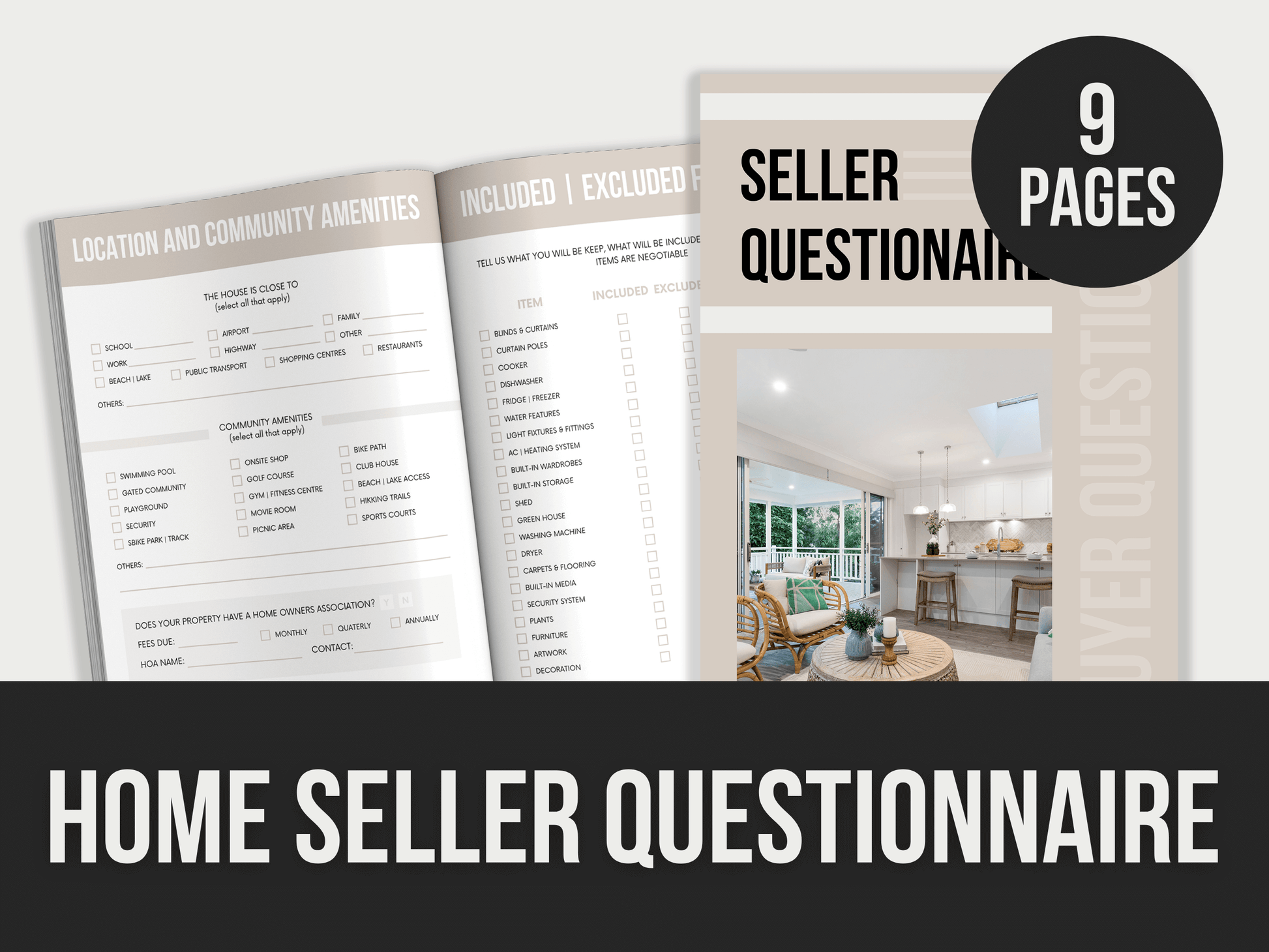 Home-Seller-Questionnaire PLR MRR Digital Products from Grit Ground