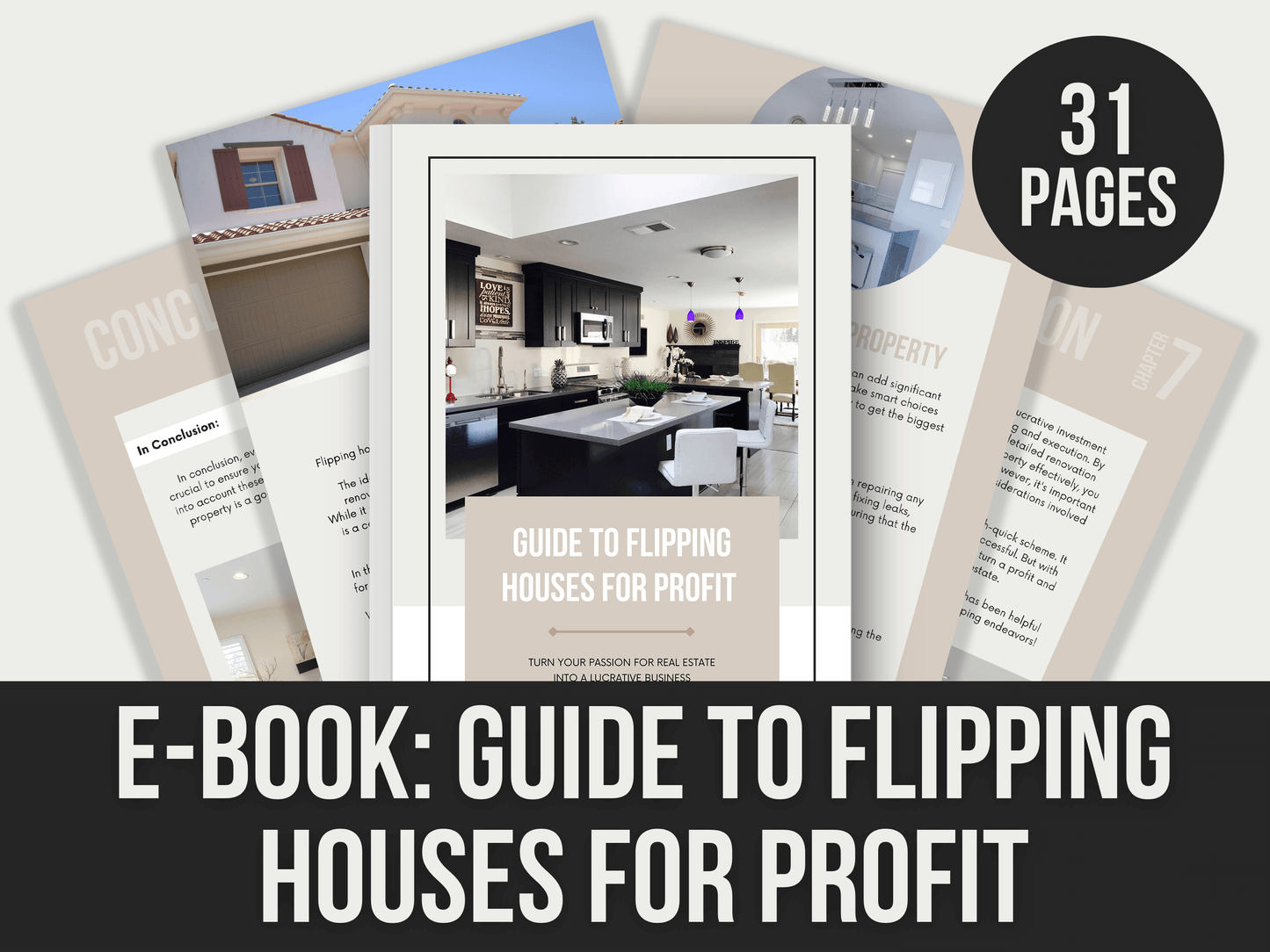 E-Book-Guide-To-Flipping-Houses-For-Profit PLR MRR Digital Products from Grit Ground