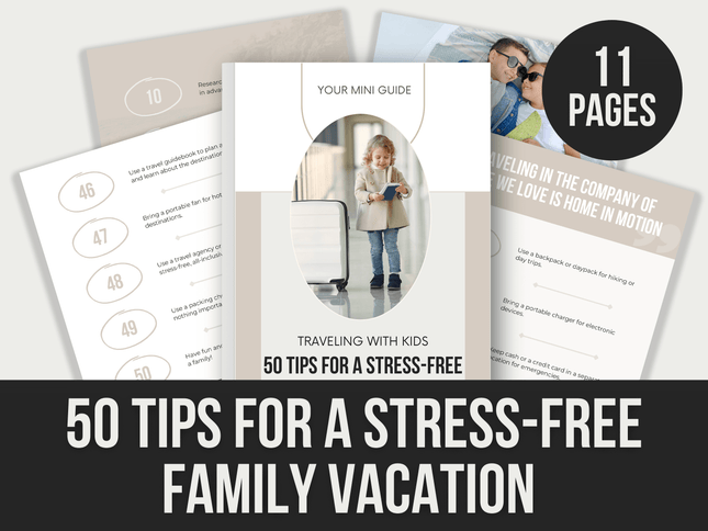 50-Tips-For-A-Stress-Free-Family-Vacation PLR MRR Digital Products from Grit Ground