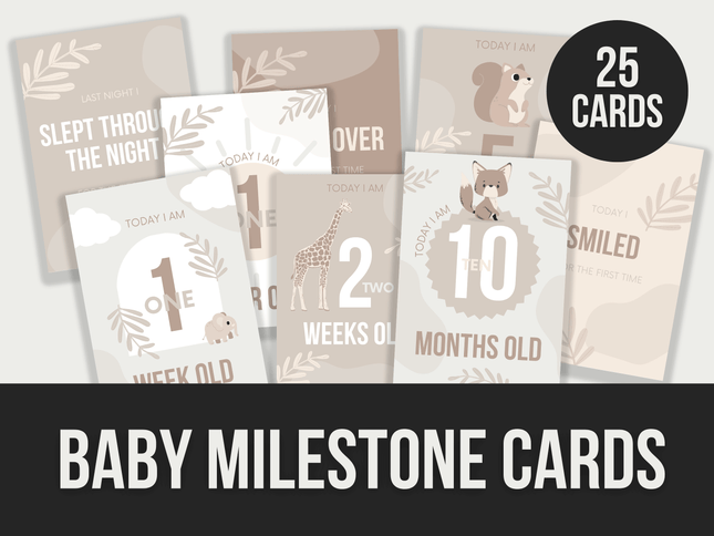 Baby-Milestone-Cards PLR MRR Digital Products from Grit Ground