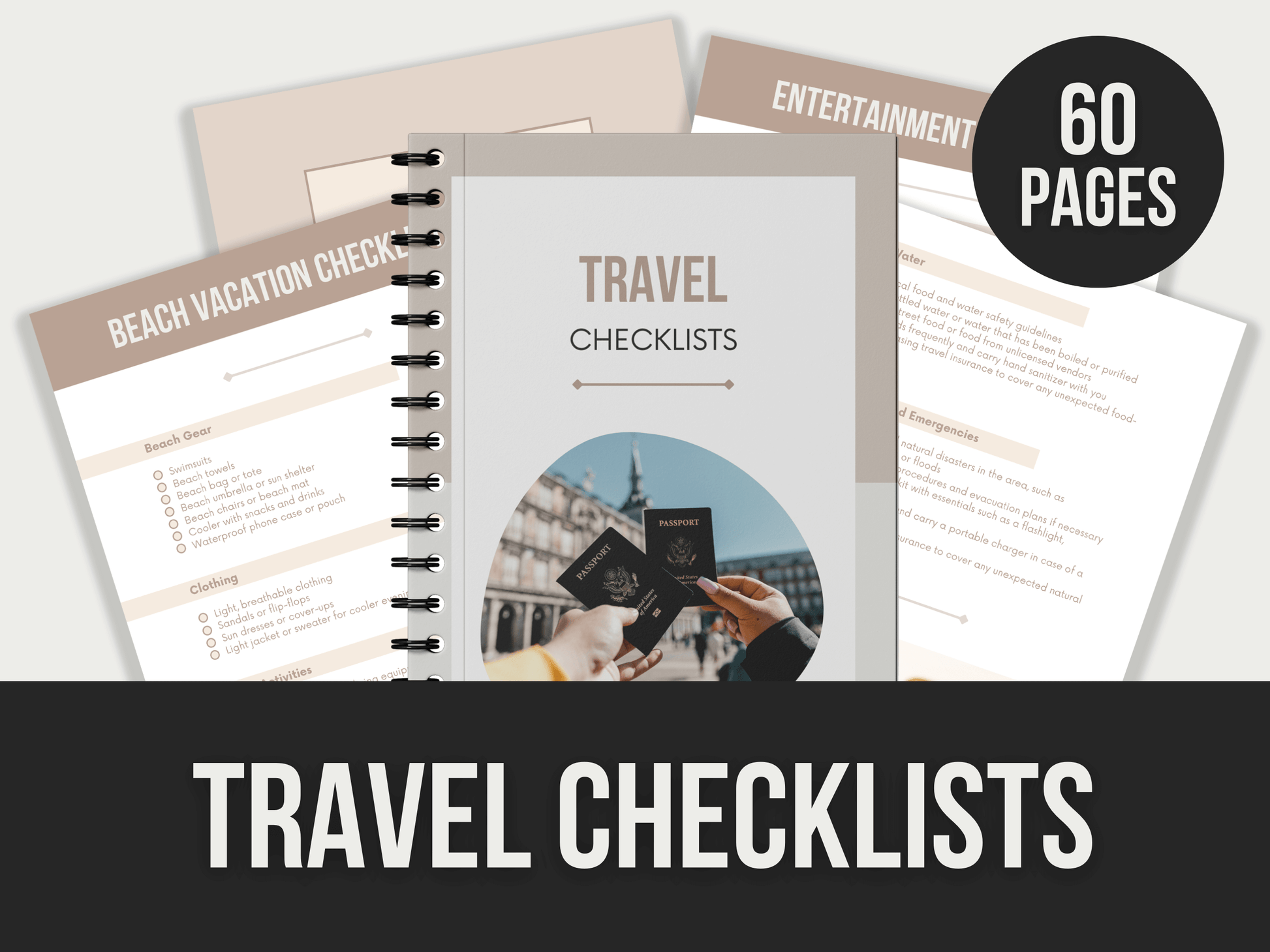 Travel-Checklists PLR MRR Digital Products from Grit Ground