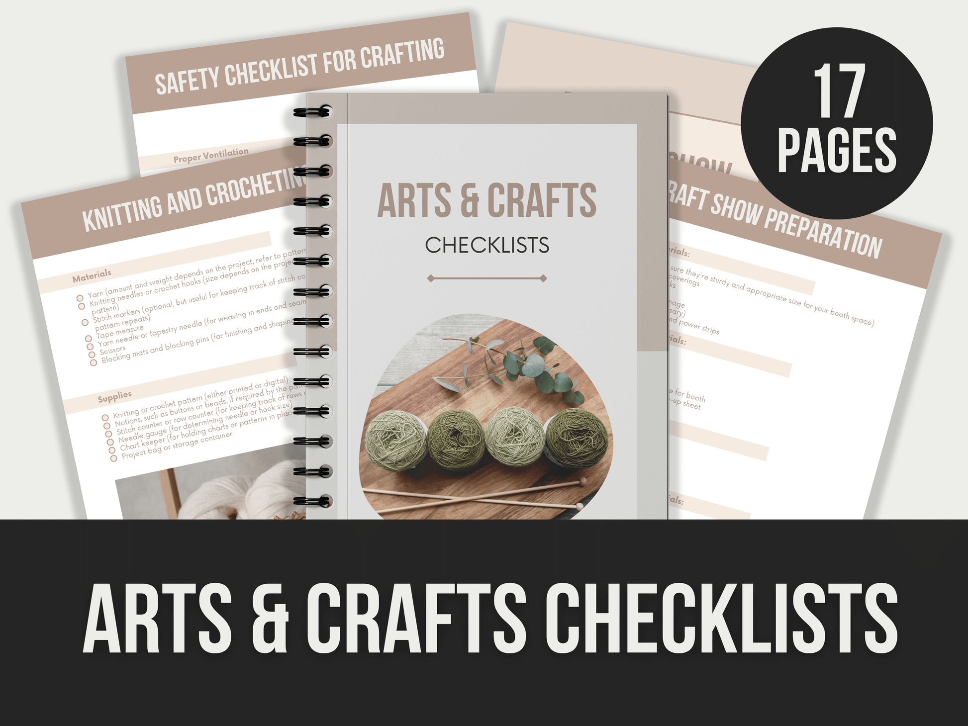 Arts-Crafts-Checklists PLR MRR Digital Products from Grit Ground