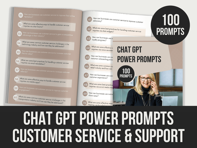 Chatgpt-Power-Prompts-Customer-Service-Support PLR MRR Digital Products from Grit Ground