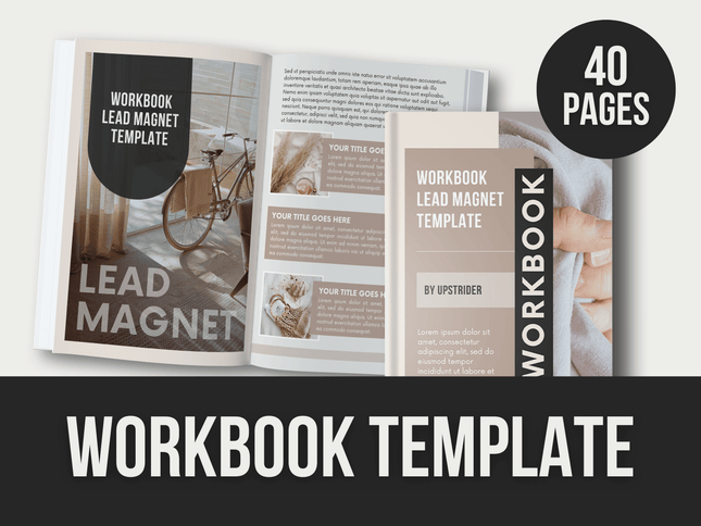 Workbook-Template PLR MRR Digital Products from Grit Ground